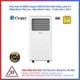 Điều hòa di động Casper 9000BTU PC-09TL33 Điều hòa di động Casper 9000BTU PC-09TL33